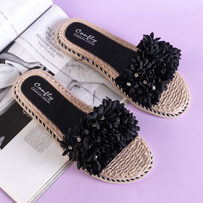 Source 2022 New design open toe sleepers slippers flowers sexy design slide sandals  shoes fancy girls lady's fashion sandals for women on m.alibaba.com