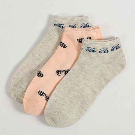 3 / pack multicolored women's socks - Socks