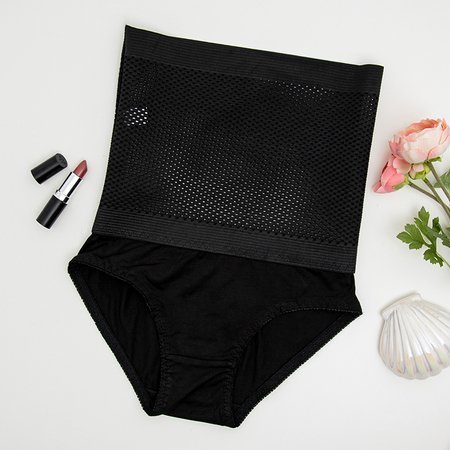 Black modeling elastic panties - Underwear