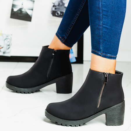 Black suede ankle boots Amika - Shoes