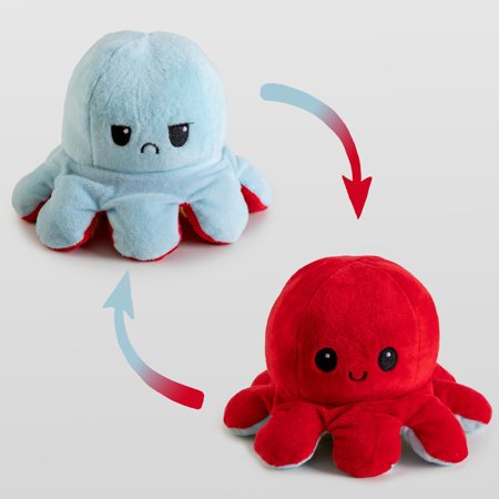 Blue and red plush octopus with lamps - Toys
