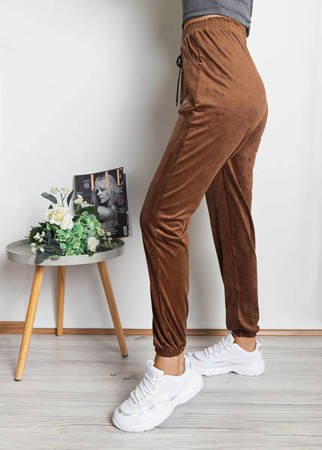 Brown corduroy joggers - Clothing