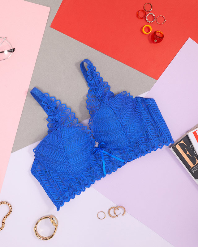 Cobalt sensual lace bra - Underwear