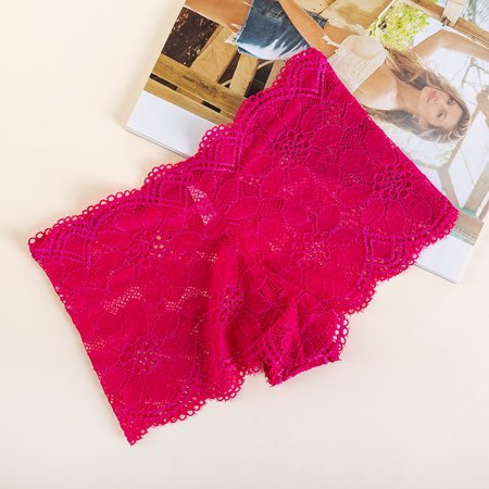 Fuchsia lace women's boxer shorts - Underwear