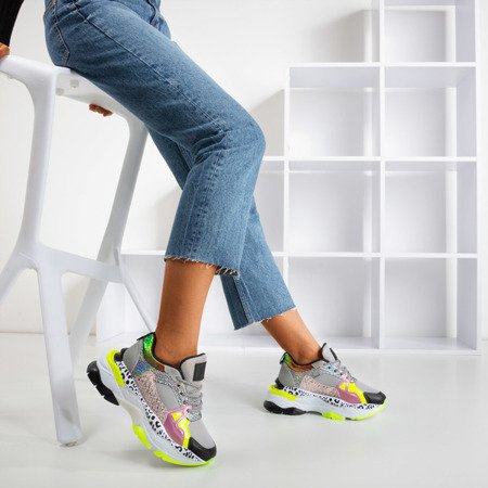 Gray Glare women's sports sneakers - Footwear 1