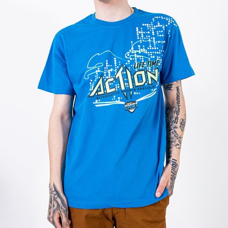 Men's Dark Blue Cotton T-Shirt - Clothing