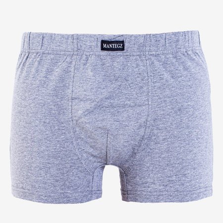 Men's gray cotton boxer shorts PLUS SIZE - Underwear