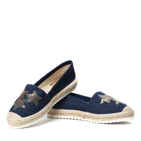 Navy blue espadrilles with stars Cao - Footwear 1