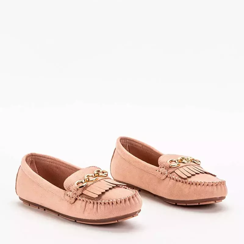 OUTLET Light pink Terikala eco-suede loafers for women - Footwear