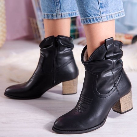 OUTLET Vincenza black warm cowboy boots - Footwear