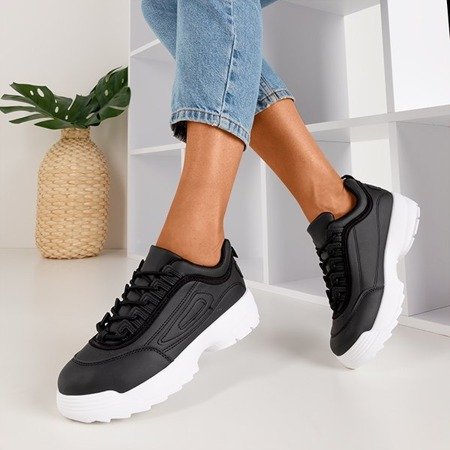 Opilentu black women's sports shoes - Footwear