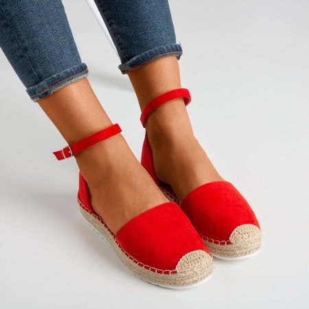 Red women&#39;s espadrilles on the Citiva platform - Footwear 1