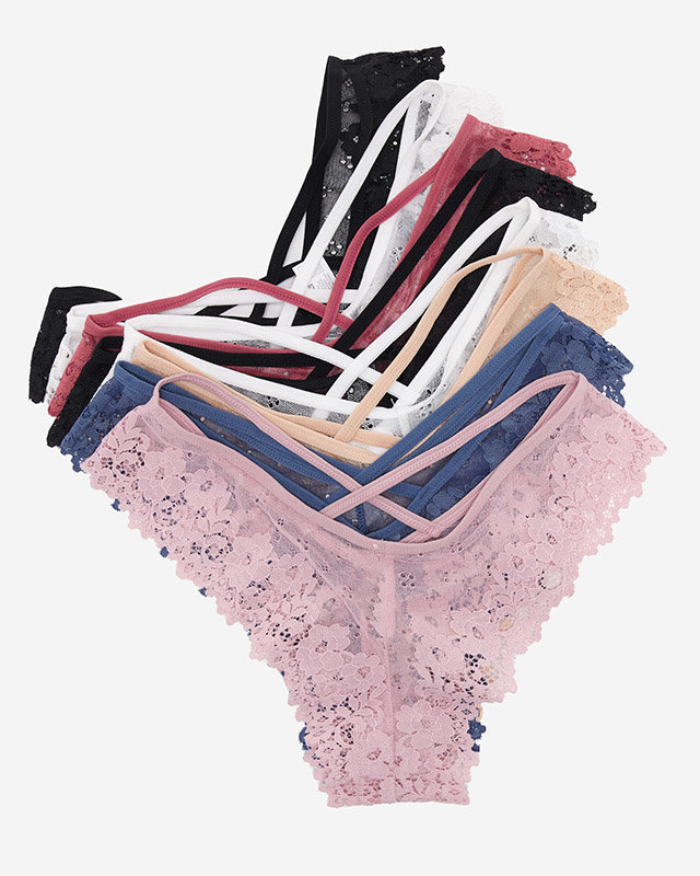 Set of 8 pack lace brasilian briefs for women - Underwear