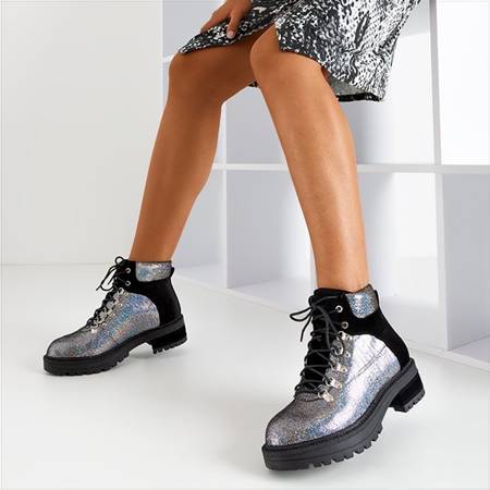 Shiny black women's workwear Marisol - Footwear