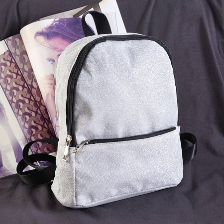 Silver glitter mini backpack - Accessories