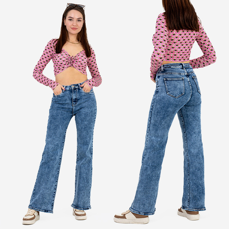 Women's bell-bottom jeans - Clothing