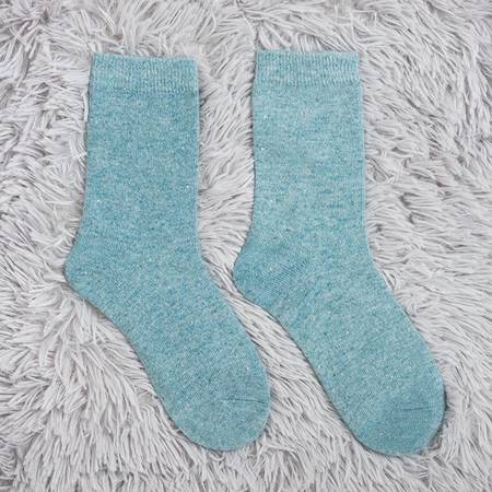 Women's blue wool socks - Socks