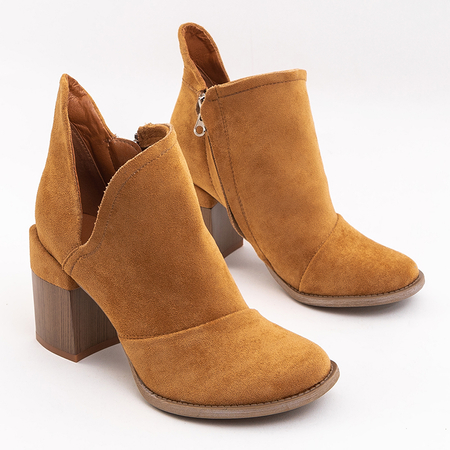 Women's boots with camel cut-outs Plinara - Footwear