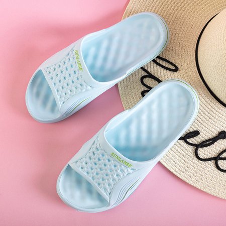 Women's mint rubber swimming pool slippers Sunilino - Footwear
