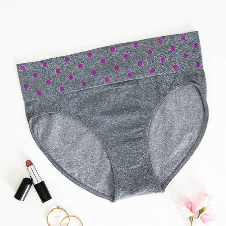 Women's panties with colorful dots at the waist- Underwear