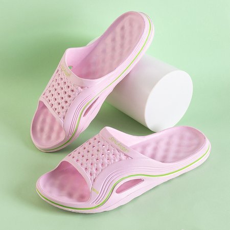 Women's pink Tieli slippers - Footwear