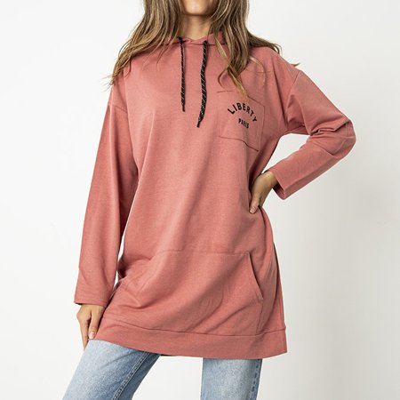 Youth dark pink hoodie - Clothing