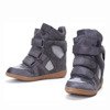 Barbra dark gray wedge sneakers - Footwear