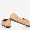 Beige loafers with a bow Orisa - Footwear 1