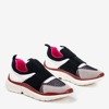 Black Mendora sports shoes with colored inserts - Footwear