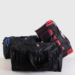 Black and red travel bag - Handbags
