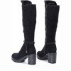 Black boots made of suede Potena - Footwear