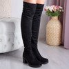 Black boots on the post Jasmin - Footwear