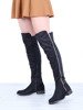 Black boots with two zippers Sienna - Footwear