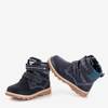 Black boys 'hiking boots with a navy blue insert Franko - Footwear