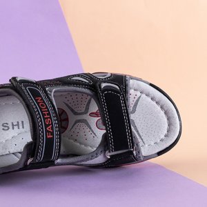 Black children's Qursi velcro sandals - Footwear