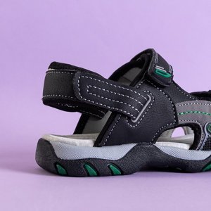 Black children's velcro sandals from Rupert - Footwear