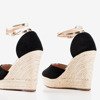 Black espadrilles on a high wedge Sablaca - Shoes 1