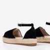 Black espadrilles with Narilina cut-out platform - Footwear
