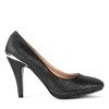 Black glitter pumps on a Candycess stiletto heel - Footwear