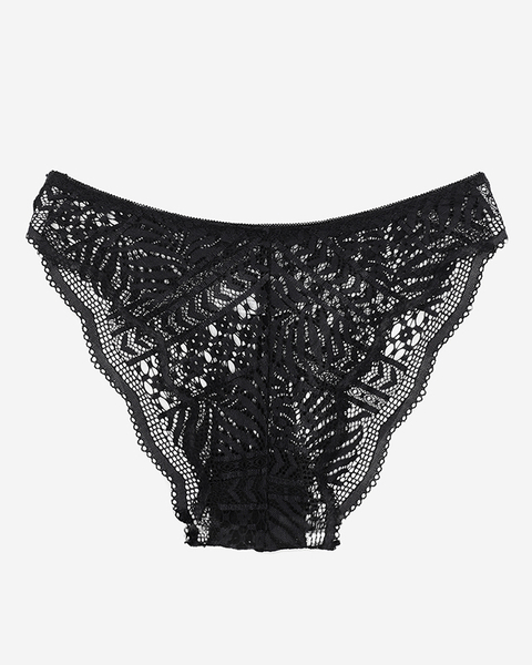 Black lace panties for women, briefs - Underwear