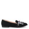 Black loafers with Karmanellia decoration - Footwear 1