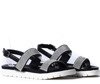 Black sandals with cubic zirconia Rodetria - Footwear 1