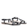 Black sandals with sequins from Solena - Footwear