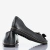 Black shiny women&#39;s ballerinas with bow Romantica - Footwear 1
