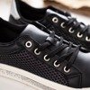 Black sneakers with cubic zirconia Sedatulla - Footwear
