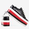 Black sports sneakers on the Dishye platform - Footwear 1