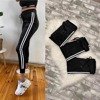 Black sweatpants with stripes - Clothing