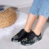 Black trainers with colored Judi print - Footwear