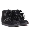 Black wedge sneakers with Savannah studs - Footwear