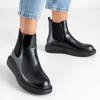 Black women's boots on the  platform Fabriano - Shoes